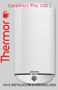 Termo 100 litros agua caliente thermor